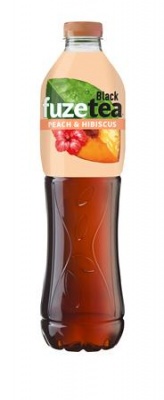 Üdítőital, szénsavmentes, 1,5 l, FUZETEA, barack-hibiszkusz