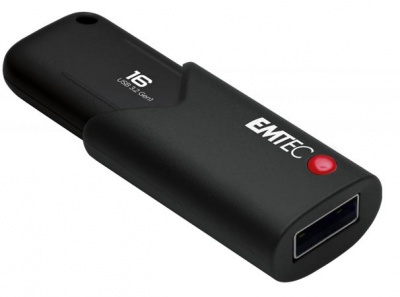 Pendrive, 16GB, USB 3.2, titkosított, EMTEC "B120 Click Secure"