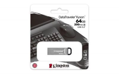 Pendrive, 64GB, USB 3.2, KINGSTON "DataTraveler Kyson"