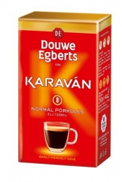 Kávé, pörkölt,őrölt, vákuumos csomagolásban, 225 g, DOUWE EGBERTS "Karaván" normál pörkölés